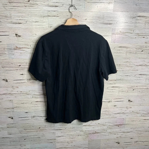 Robert Graham men’s short sleeve shirt collar black medium - Picture 9 of 9